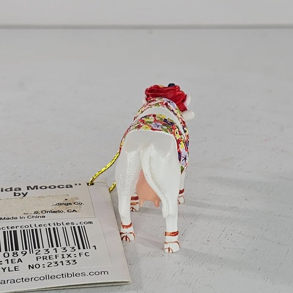 Cowparade Mini Moo La Vida Mooca Figurine Floral Design With Tag #23133 - Picture 6 of 8